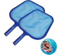 Rete per piscina, confezione da 2 retine per la pulizia della piscina a maglia fine per la pulizia di foglie per giardino, laghetto e vasca idromassaggio, rimuove foglie e detriti velocemente