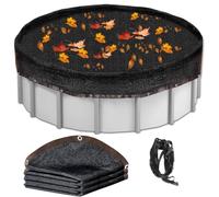 Rete per piscina rotonda 4.5m,Copertura Invernale per Piscine Fuori Terra | Copertura in Retes per Catturare le Foglie,Telo in rete con occhielli,Resistente retes Parasole(4.5m/14.7ft)