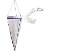 Rete per plancton a maglia fine, Rete for la raccolta del plancton dell'acquario con corda da 5 m for uso marino d'acqua dolce 125-200 mesh(125Mesh)