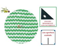 RETE PER RACCOLTA OLIVE PUGLIESE ANTISPINE TELO 6 x 6 mt CON APERTURA 90 GR/MQ