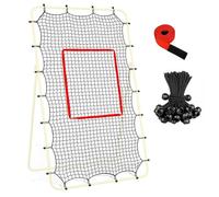 Rete per Rimbalzo Pallavolo Attrezzatura da Allenamento Resistente 2,1x1,2 | Rimbalzatore Sportivo con Corda Elastica e Bersaglio per Esterno Giardino Campo Spiaggia Casa Palestra Scuola