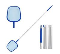 Rete per skimmer per piscina, kit per la pulizia, asta telescopica regolabile da 122 cm, accessori per laghetto da giardino, vasca idromassaggio, pagaiare, vasche da fontana, acquario, rete