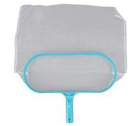 Rete per skimmer per piscina per la pulizia del laghetto della piscina con borsa in rete di nylon verde fine e profonda Pulizia rapida Facile bordo della paletta
