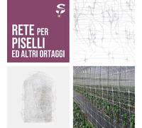 Rete di sostegno per ortaggi mt 2 x 50 Senza Marca