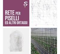 STI Rete per Sostegno e Supporto per Piante Piselli Ortaggi Rampicanti Nr13 1,7x50 mt