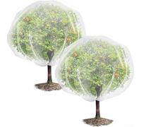 Rete per uccelli con cerniera, 60 maglie ispessite, per proteggere alberi da frutto, pere, pesche, arance, mele, applicazione in giardino (180 x 180 cm)