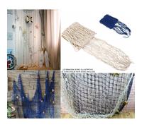 TrAdE shop Traesio - Rete Pesca Decorativa 150x200cm Nautica Tema Marino Mare Casa Ristorante Wedding