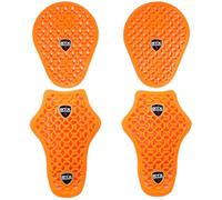 Rete piatta 3D ammortizzante, ultra flessibile, certificata CE, livello 2, per motociclisti, fianchi e ginocchia, unisex, set da 4 pezzi