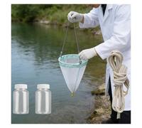Rete Plankton Rete professionale per plancton per la ricerca, reti per la raccolta del fitoplancton a maglie 200/125, rete per campionamento per fiume/lago(200 mesh)