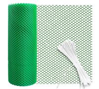 Rete Plastica per Recinzione Tagliabile per Pollame, Giardino e Animali Barriera Protettiva per Piante, Tronchi d'Albero, Gatti, Cani e Conigli Rotolo di Recinzione Durevole e Universale