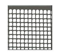 Rete plastica quadra 10x10 grigia 5 m