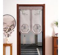 Rete Porta Ingresso Tendine Stile Cinese Metà Divisorio Asta per Tenda Tasca