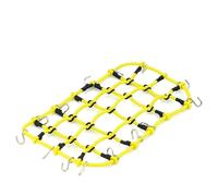 Rete Portabagagli Elastica Per Universale 1/10 RC Crawler car Ricambi RC | Potenziamento del tuo RC car con rete elastica, fissa l'attrezzatura, facile aggancio per parti(Yellow)