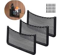 Rete Portaoggetti Camper Auto 3 PCS, Organizer Da Bagagliaio 40 20Cm, Borsa Mu