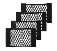 Rete Portaoggetti per Auto Bagagliaio, Borsa Organizer Sedile Autorete con Adesivi, Auto Rete di Nylon Flessibile, per generi Alimentari, Attrezzature per la Pulizia dell'auto 40 x 25 cm, 4 Pezzi