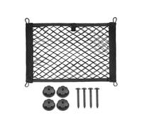 Rete Portaoggetti per Baule - Rete Portaoggetti per Bagagliaio per Auto, Camper, Camion e Imbarcazioni, 80x25cm, Nero