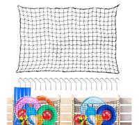 Rete portaoggetti per giocattoli da piscina, grande organizer da nuoto, borsa a rete resistente con 20 ganci a vite, perfetta per riporre zattere gonfiabili, palline, sedie, tagliatelle e mantenere le