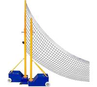RETE PORTATILE CON BASE STABILE E RUOTE REGOLABILE PER INTERNO ED ESTERNO VOLLEY SET COMPLETO CON TELAIO
