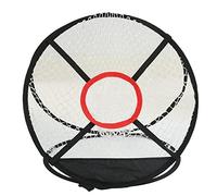 Rete portatile per l’allenamento al chip nel golf, rete pieghevole per l’allenamento al golf con tre tasche bersaglio, telaio in nylon resistente agli urti per uso indoor e outdoor