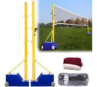 Rete portatile per pallavolo e badminton con base riempibile per sport indoor e outdoor
