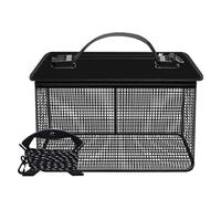 Rete portatile Pesca a rete Netto Stoccaggio Gabbia Cestino da pesca Vivente Protezione Pesce Bucket Facile Da Usare Rete Pieghevole