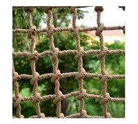 Rete Protettiva Balcone Rete in Corda di Canapa, Rete Anticaduta in Corda Canapa per La Protezione dei Bambini Giocattolo Uccelli Pappagallo(8mm*10cm,1x1m(3.28X3.28ft))