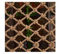 Rete Protettiva Balcone Rete in Corda di Canapa, Rete Anticaduta - Rete Anticaduta in Corda Corda di Canapa Rete per La Protezione dei Bambini Giocattolo(10X10cm,4X4m(13.12X13.12ft))