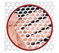 Rete protettiva per pollame, 0,8 cm, rete metallica per polli, 0,5 x 4 m, in plastica, bianca, per polli, vermi di seta e balconi, ideale per l'allevamento di pollame