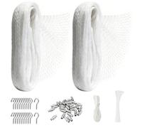 Rete protettiva per uccelli, 5 x 5 m, a maglia stretta, protezione efficace da piccioni e altri uccelli, protezione da frutta, protezione dai raggi UV, robusta per frutta e verdura, rete da giardino