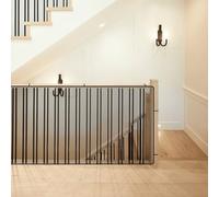 Rete Protezione 111 x 200 cm Robusta e Regolabile Rete di Sicurezza Universale Durevole per Scale, Terrazze Ri, Nero