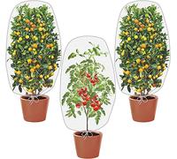 Rete Protezione Piante,3PCS Rete per Albero da Frutto,Rete Anti Insetti,Rete Anti Insetti per Alberi da Frutto con Cerniera e Cordoncino,Maglia Fine 100x 80cm