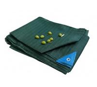 Rete Raccolta Olive Antispina 6x6 metri - 90gr/mq - Con Apertura Centrale e Angoli Rinforzati