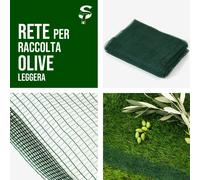 Rete raccolta olive leggera 40 gr/mq telo resistente maneggevole varie misure