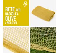 Rete Raccolta Olive Nido D'Ape 60gr/mq con Spacco Apertura 10x12 m STI