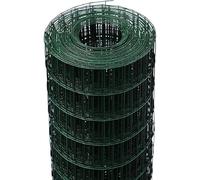 Rete Recinzione Elettrosaldata Metallica Zincata o Plasticata VERDE maglia 50X75 mm Rotolo 25 mt (PLASTICATA VERDE, H:175CM)