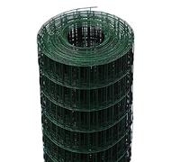 Rete Recinzione Elettrosaldata Metallica Zincata o Plasticata VERDE maglia 50X75 mm Rotolo 25 mt (PLASTICATA VERDE, H: 100 CM)