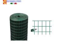 Rete Recinzione Elettrosaldata Zincata e Plasticata H100-125-150-175-200 25Metri