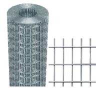 Rete Recinzione Elettrosaldata Zincata Margherita 50X75 mm H:100 cm Rotolo 25 mt