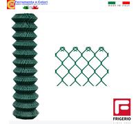 Rete Recinzione Griglia Acciaio Zincato Plastica H100-125-150-175-200 Rotolo 25M