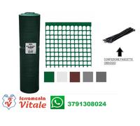 RETE RECINZIONE H 100 PLASTICA PROTEZIONE BALCONE RINGHIERA VARI COLORI