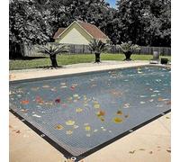 Rete Rettangolare per Piscina per piscine in e fuori terra,Copertura per Rete a Foglie Copertura in Rete Invernale per Piscina,Blocca Le Foglie e i Detriti Caduti(2x4m(6.5 * 13ft))
