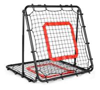 Rete Rimbalzo Calcio Pieghevole, 85 * 85 cm Rete da Rimbalzo per Pallavolo, Reti PE a Doppio Strato, Angolo Regolabile, Formazione Sulle Competenze per Calcio, Pallavolo e Pallacanestro