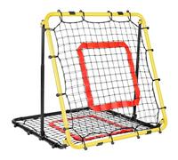 Rete Rimbalzo Calcio Pieghevole, 85 * 85 cm Rete da Rimbalzo per Pallavolo, Reti PE a Doppio Strato, Angolo Regolabile, Formazione Sulle Competenze per Calcio, Pallavolo e Pallacanestro