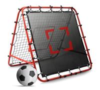 Rete rimbalzo double face, angolo regolabile in 5 livelli, rete da calcio, rete rimbalzo con obiettivo kickback per bambini, calcio, allenamento, porte da calcio portatili, per giardino all'aperto