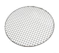 Rete rotonda della griglia della maglia del BBQ dell'acciaio inossidabile | Dimensioni compatte da 150 mm, design a filo incrociato, tenuta stabile degli alimenti, finitura argento, facile da pulire