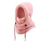 Rete Scaldacollo - Peluche | Passamontagna Moto | Passamontagna per clima freddo per snowboard, lavoro, sci, escursionismo, equitazione, viaggi, attività, Rosa