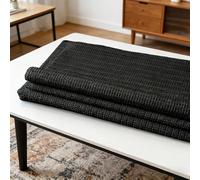Rete Sotto Tappeto 60 x 70 cm Riutilizzabile,Inodore,Tagliabile, Lavabile e Personalizzabile Nelle Dimensioni, Tappetino Antiscivolo per Tappeti, Tappetino Antiscivolos Per Moquette, Nero