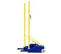 Rete sportiva autoportante con base stabile, installazione rapida, ruote per una facile mobilità, ideale per pallavolo all'aperto e giochi di badminton