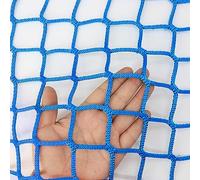Rete sportiva in poliestere blu senza nodi per bambini, protezione anticaduta, arrampicata, corda di sicurezza, rete da calcio, dimensioni 5 m x 5 m