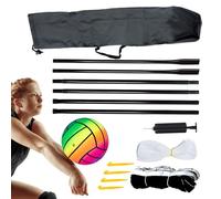 Rete sportiva portatile - Rete pieghevole multigioco, kit di custodia resistente | Barriera di montaggio rapido per pallavolo, badminton e tennis, parco, parco giochi, ricreazione, partita, cortile, e